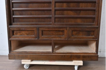 中古　美品　松本民芸家具　MA型　落ち着いた品のある佇まいが魅力的な茶タンス　定価約52万円　(R-084825)