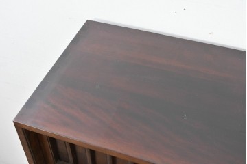 中古　美品　松本民芸家具　MA型　落ち着いた品のある佇まいが魅力的な茶タンス　定価約52万円　(R-084825)