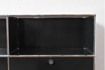 中古　スイス　USMハラー(USM Haller)　洗練された佇まいのサイドボード　定価約38万円相当　(R-084831)