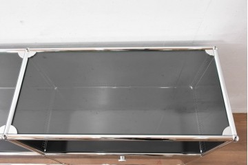 中古　スイス　USMハラー(USM Haller)　洗練された佇まいのサイドボード　定価約38万円相当　(R-084831)