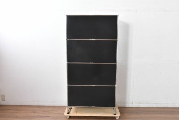 中古　スイス　USMハラー(USM Haller)　空間を美しく整えるシェルフ　定価約45万円相当　(R-084832)