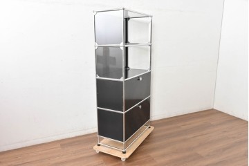 中古　スイス　USMハラー(USM Haller)　空間を美しく整えるシェルフ　定価約45万円相当　(R-084832)