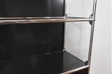 中古　スイス　USMハラー(USM Haller)　空間を美しく整えるシェルフ　定価約45万円相当　(R-084832)