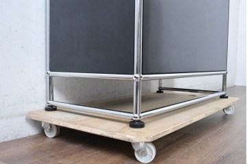 中古　スイス　USMハラー(USM Haller)　空間を美しく整えるシェルフ　定価約45万円相当　(R-084832)