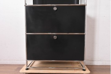 中古　スイス　USMハラー(USM Haller)　空間を美しく整えるシェルフ　定価約45万円相当　(R-084832)