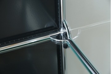 中古　スイス　USMハラー(USM Haller)　ガラスパネル　ドロップダウンドア×1　エクステンションドア×1　キャビネット　定価約45万円　(R-084832)