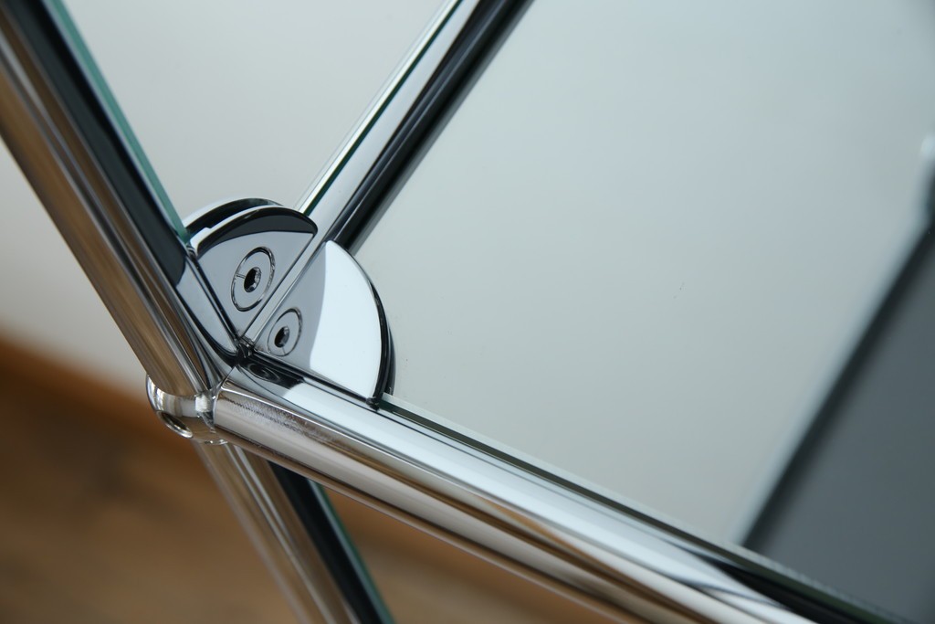 中古　スイス　USMハラー(USM Haller)　ガラスパネル　ドロップダウンドア×1　エクステンションドア×1　キャビネット　定価約45万円　(R-084832)