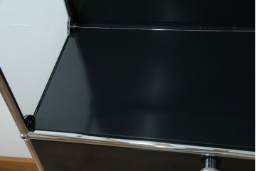 中古　スイス　USMハラー(USM Haller)　ガラスパネル　ドロップダウンドア×1　エクステンションドア×1　キャビネット　定価約45万円　(R-084832)