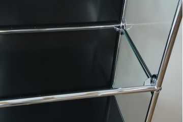 中古　スイス　USMハラー(USM Haller)　ガラスパネル　ドロップダウンドア×1　エクステンションドア×1　キャビネット　定価約45万円　(R-084832)