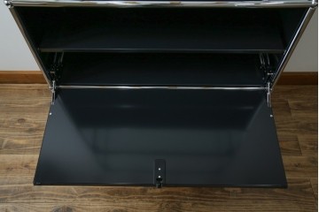 中古　スイス　USMハラー(USM Haller)　ガラスパネル　ドロップダウンドア×1　エクステンションドア×1　キャビネット　定価約45万円　(R-084832)