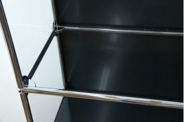 中古　スイス　USMハラー(USM Haller)　ガラスパネル　ドロップダウンドア×1　エクステンションドア×1　キャビネット　定価約45万円　(R-084832)