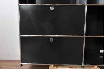 中古　スイス　USMハラー(USM Haller)　モダンインテリアに映えるシェルフ　定価約51万円相当　(R-084833)