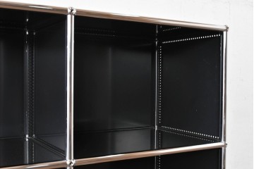 中古　スイス　USMハラー(USM Haller)　モダンインテリアに映えるシェルフ　定価約51万円相当　(R-084833)