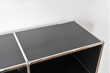 中古　スイス　USMハラー(USM Haller)　モダンインテリアに映えるシェルフ　定価約51万円相当　(R-084833)