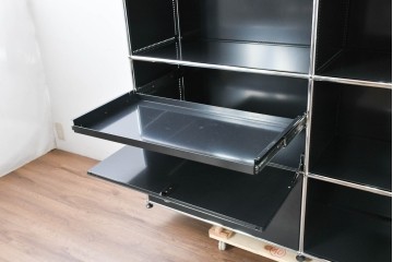 中古　スイス　USMハラー(USM Haller)　モダンインテリアに映えるシェルフ　定価約51万円相当　(R-084833)