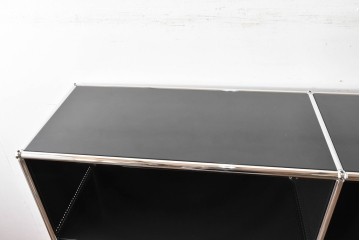 中古　スイス　USMハラー(USM Haller)　モダンインテリアに映えるシェルフ　定価約51万円相当　(R-084833)