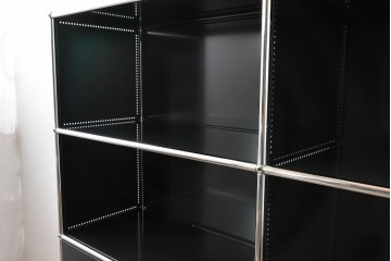 中古　スイス　USMハラー(USM Haller)　モダンインテリアに映えるシェルフ　定価約51万円相当　(R-084833)