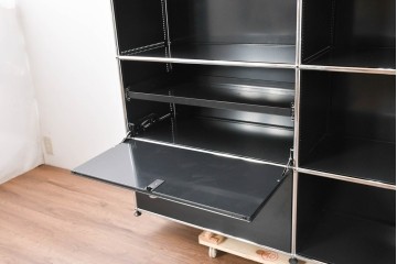 中古　スイス　USMハラー(USM Haller)　モダンインテリアに映えるシェルフ　定価約51万円相当　(R-084833)