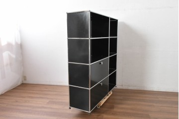 中古　スイス　USMハラー(USM Haller)　モダンインテリアに映えるシェルフ　定価約51万円相当　(R-084833)