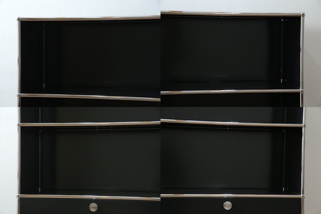 中古　スイス　USMハラー(USM Haller)　ホームオフィスにもおすすめなスッキリとしたデザインのサイドキャビネット　定価約36万円　(R-084834)