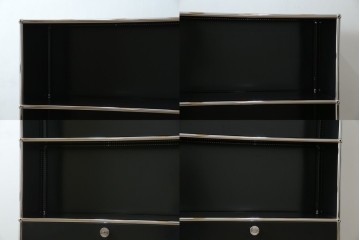 中古　スイス　USMハラー(USM Haller)　ホームオフィスにもおすすめなスッキリとしたデザインのサイドキャビネット　定価約36万円　(R-084834)