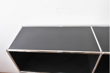 中古　スイス　USMハラー(USM Haller)　ホームオフィスにもおすすめなスッキリとしたデザインのサイドキャビネット　定価約36万円相当　(R-084834)