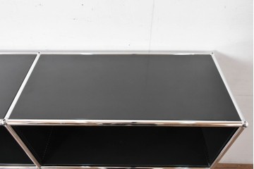 中古　スイス　USMハラー(USM Haller)　ホームオフィスにもおすすめなスッキリとしたデザインのサイドキャビネット　定価約36万円相当　(R-084834)