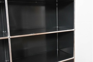 中古　スイス　USMハラー(USM Haller)　ホームオフィスにもおすすめなスッキリとしたデザインのサイドキャビネット　定価約36万円相当　(R-084834)