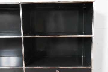 中古　スイス　USMハラー(USM Haller)　ホームオフィスにもおすすめなスッキリとしたデザインのサイドキャビネット　定価約36万円相当　(R-084834)