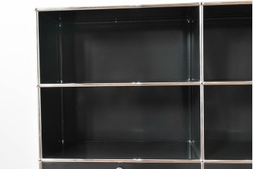 中古　スイス　USMハラー(USM Haller)　ホームオフィスにもおすすめなスッキリとしたデザインのサイドキャビネット　定価約36万円相当　(R-084834)