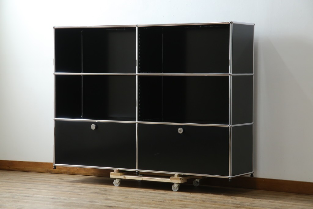 中古　スイス　USMハラー(USM Haller)　ホームオフィスにもおすすめなスッキリとしたデザインのサイドキャビネット　定価約36万円　(R-084835)