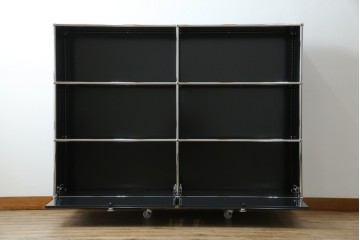 中古　スイス　USMハラー(USM Haller)　ホームオフィスにもおすすめなスッキリとしたデザインのサイドキャビネット　定価約36万円　(R-084835)