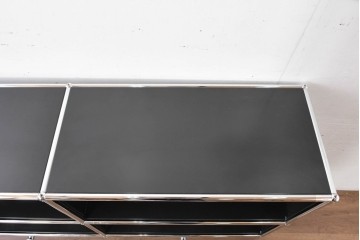 中古　スイス　USMハラー(USM Haller)　ホームオフィスにもおすすめなスッキリとしたデザインのサイドキャビネット　定価約36万円相当　(R-084835)