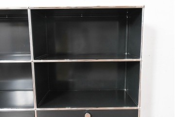 中古　スイス　USMハラー(USM Haller)　ホームオフィスにもおすすめなスッキリとしたデザインのサイドキャビネット　定価約36万円相当　(R-084835)