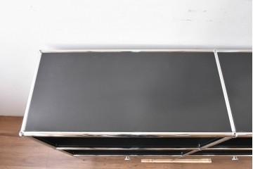 中古　スイス　USMハラー(USM Haller)　ホームオフィスにもおすすめなスッキリとしたデザインのサイドキャビネット　定価約36万円相当　(R-084835)