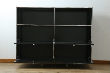 中古　スイス　USMハラー(USM Haller)　ドロップダウンドア×4　サイドボード　定価約42万4千円　(R-084836)