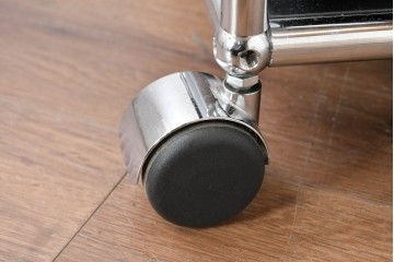 中古　スイス　USMハラー(USM Haller)　ロールボーイ(ROLLBOY)　ホームオフィスにもおすすめなスッキリとしたデザインのトレー付きデスクワゴン　定価約20万2千円相当　(R-084837)