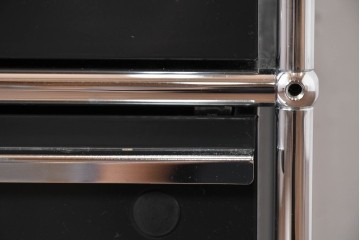 中古　スイス　USMハラー(USM Haller)　ロールボーイ(ROLLBOY)　ホームオフィスにもおすすめなスッキリとしたデザインのトレー付きデスクワゴン　定価約20万2千円相当　(R-084837)