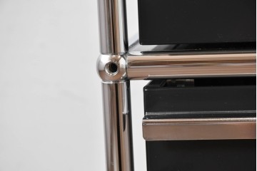 中古　スイス　USMハラー(USM Haller)　ロールボーイ(ROLLBOY)　ホームオフィスにもおすすめなスッキリとしたデザインのトレー付きデスクワゴン　定価約20万2千円相当　(R-084838)