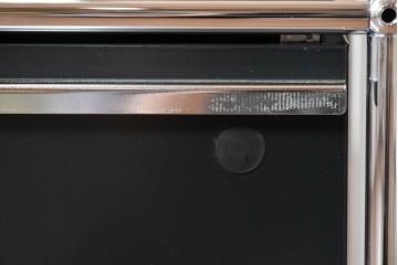 中古　スイス　USMハラー(USM Haller)　ロールボーイ(ROLLBOY)　ホームオフィスにもおすすめなスッキリとしたデザインのトレー付きデスクワゴン　定価約20万2千円相当　(R-084839)