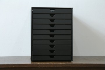 中古　美品　スイス　USMハラー(USM Haller)　イノス(INOS BOX)　ドロワーセット　10段　定価約3万7千円　(R-084842)