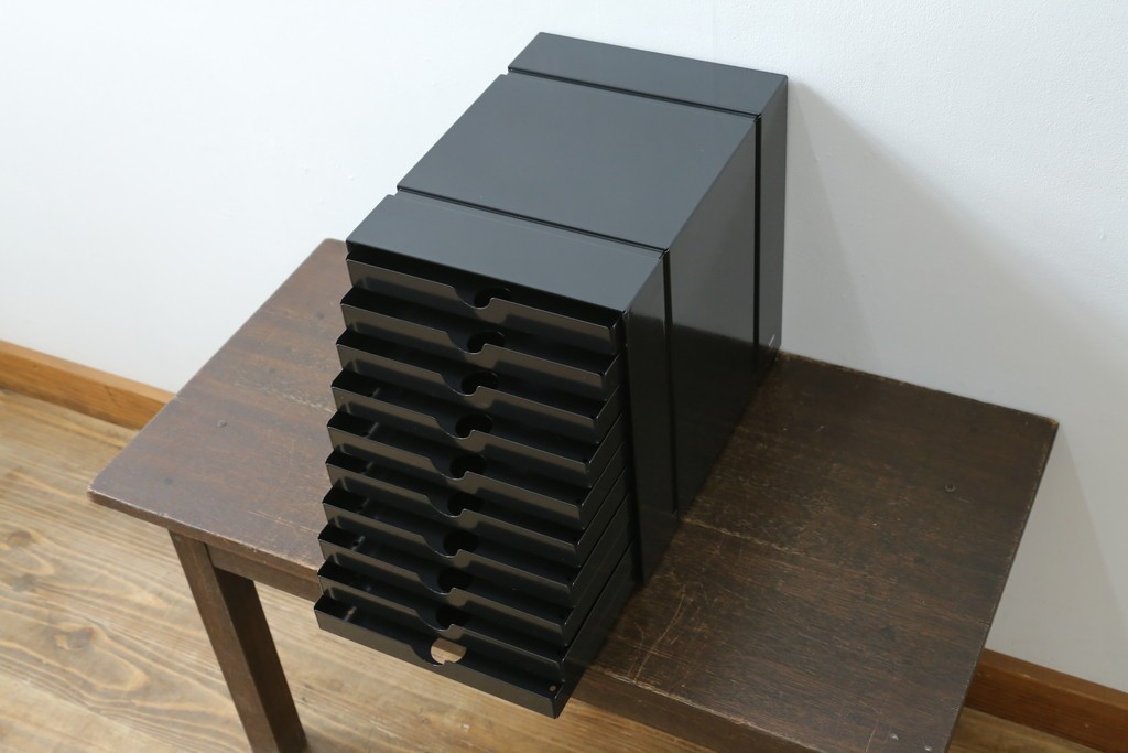 中古　美品　スイス　USMハラー(USM Haller)　イノス(INOS BOX)　ドロワーセット　10段　定価約3万7千円　(R-084842)