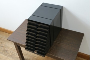 中古　美品　スイス　USMハラー(USM Haller)　イノス(INOS BOX)　ドロワーセット　10段　定価約3万7千円　(R-084842)