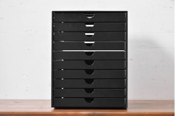 中古　美品　スイス　USMハラー(USM Haller)　イノス(INOS BOX)　ホームオフィスにもおすすめなスッキリとしたデザインの10段レターケース　定価約3万7千円相当　(R-084842)