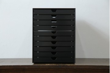 中古　美品　スイス　USMハラー(USM Haller)　イノス(INOS BOX)　ホームオフィスにもおすすめなスッキリとしたデザインの10段レターケース　定価約3万7千円　(R-084843)