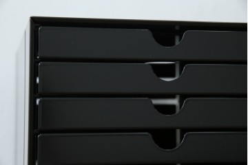 中古　美品　スイス　USMハラー(USM Haller)　イノス(INOS BOX)　ホームオフィスにもおすすめなスッキリとしたデザインの10段レターケース　定価約3万7千円　(R-084843)