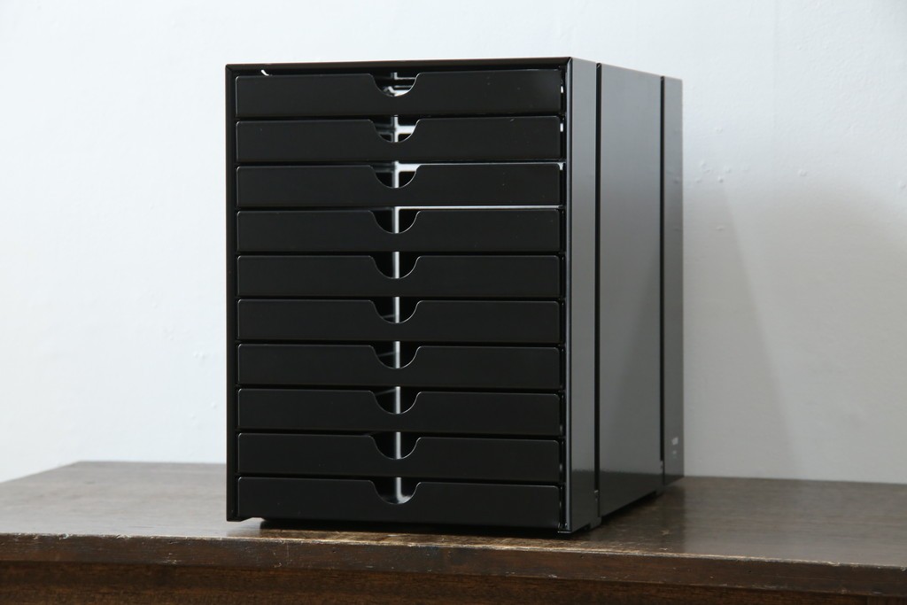 中古　美品　スイス　USMハラー(USM Haller)　イノス(INOS BOX)　ホームオフィスにもおすすめなスッキリとしたデザインの10段レターケース　定価約3万7千円　(R-084844)