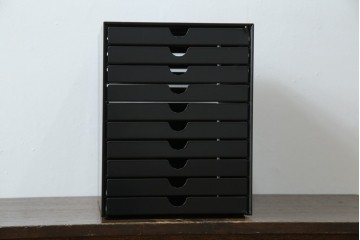 中古　美品　スイス　USMハラー(USM Haller)　イノス(INOS BOX)　ホームオフィスにもおすすめなスッキリとしたデザインの10段レターケース　定価約3万7千円　(R-084844)