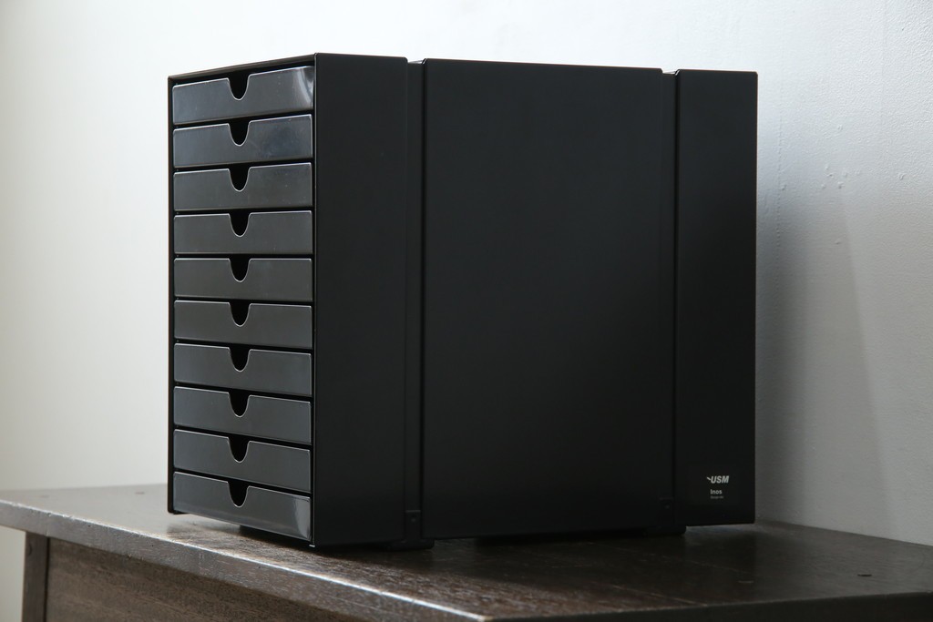 中古　美品　スイス　USMハラー(USM Haller)　イノス(INOS BOX)　ホームオフィスにもおすすめなスッキリとしたデザインの10段レターケース　定価約3万7千円　(R-084844)