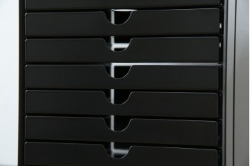 中古　美品　スイス　USMハラー(USM Haller)　イノス(INOS BOX)　ホームオフィスにもおすすめなスッキリとしたデザインの10段レターケース　定価約3万7千円　(R-084844)